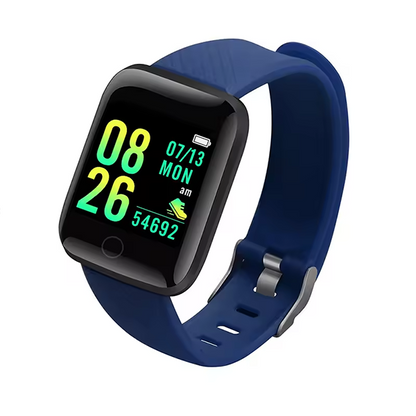 Unisex Smartwatch â€“ Fitness Tracker, Message Alerts, and Health Monitor Perfect Birthday Gift Blue